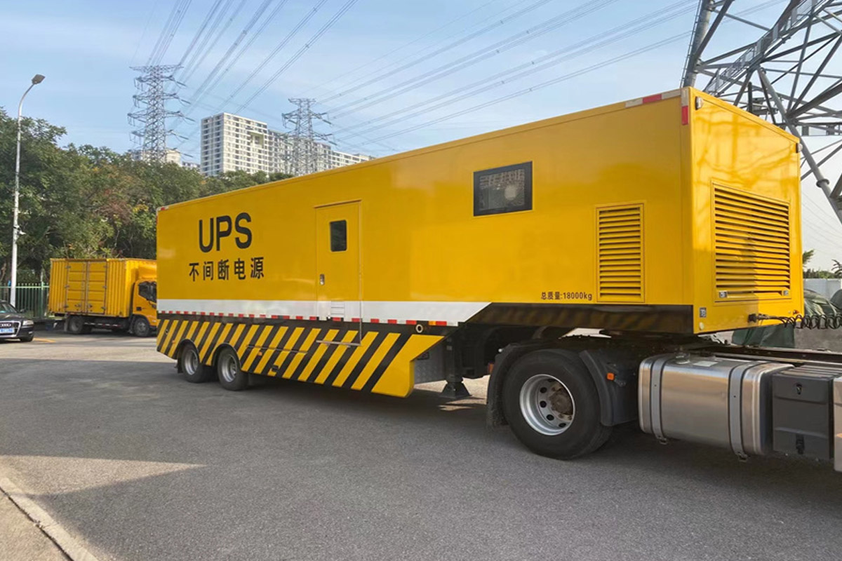 五峰发电机租赁施工现场